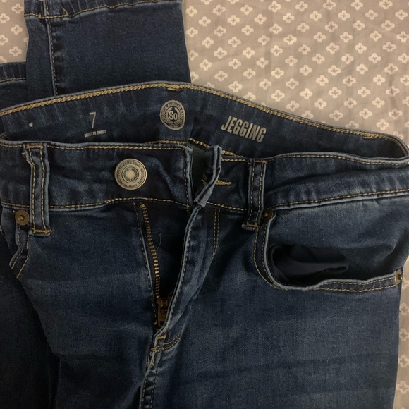 Blue non-distressed jeggings - Picture 2 of 2